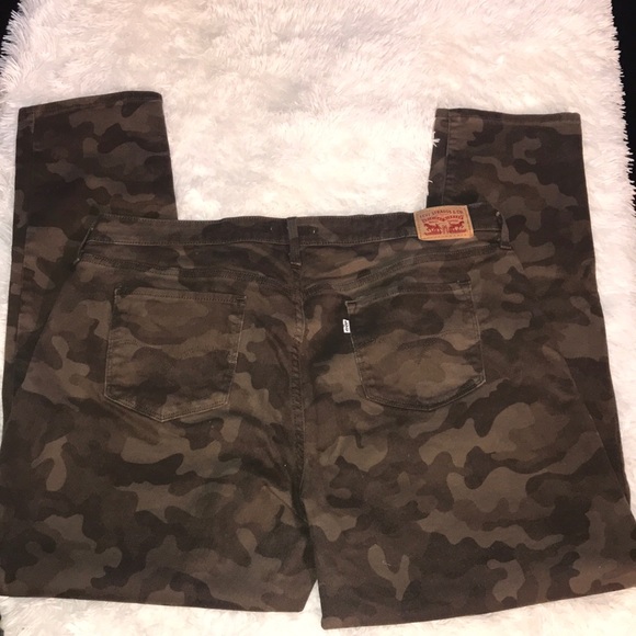 Levi’s Brown Camouflage Jeans Sz 22 - Picture 2 of 5